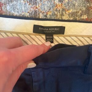Banana republic men’s Chino 36 x 34 navy